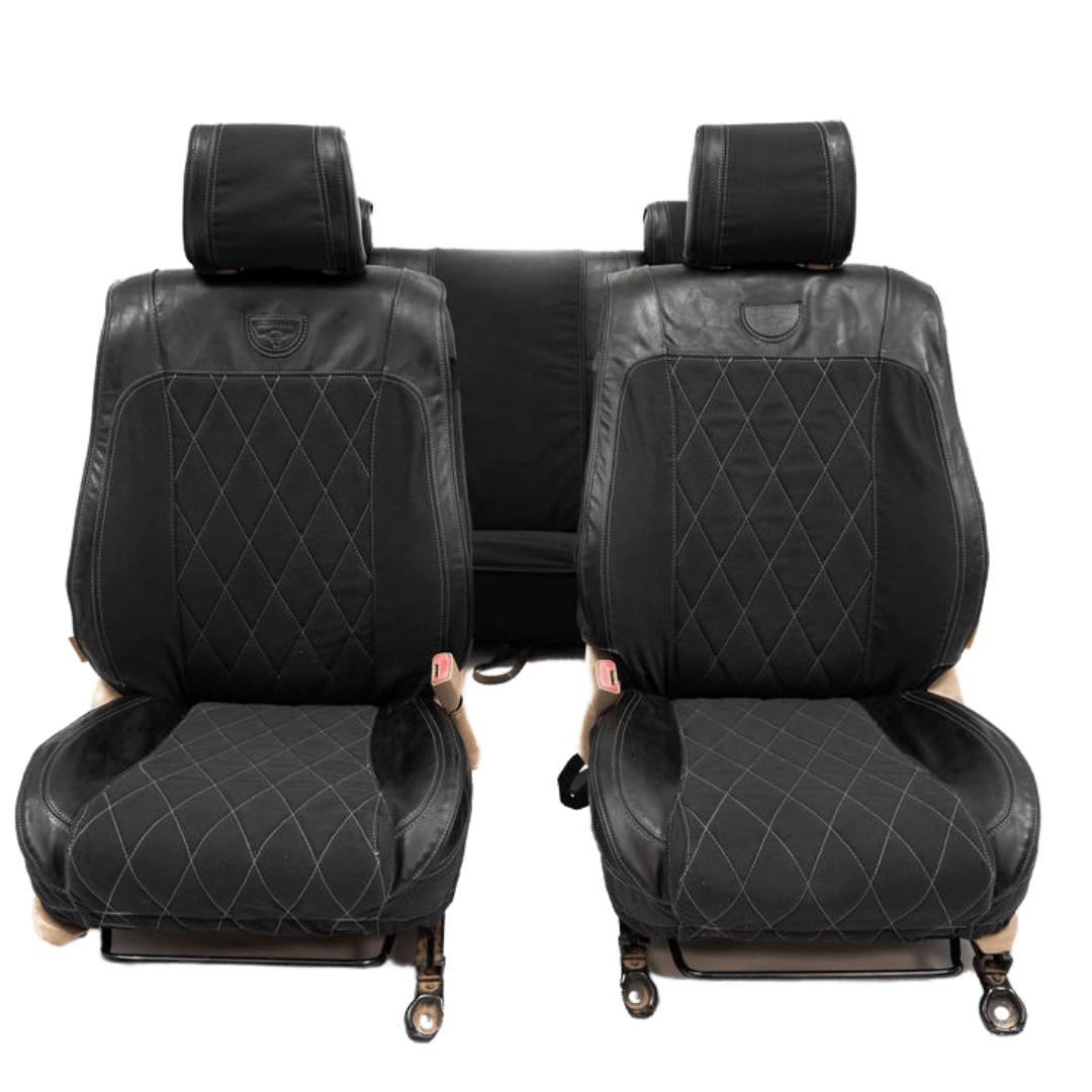 Legacy Premium – Charcoal Canvas & Black Leather