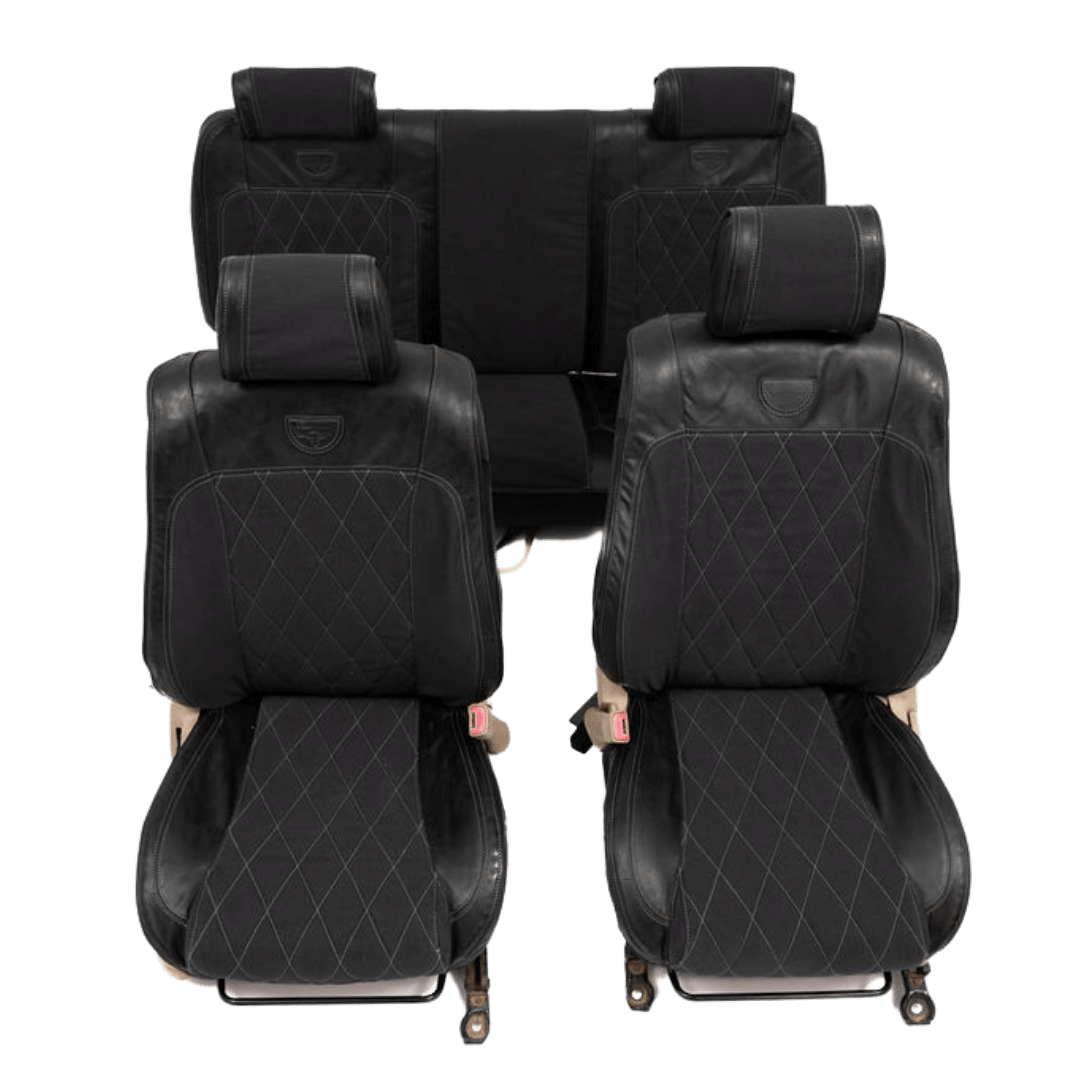 Legacy Premium – Charcoal Canvas & Black Leather