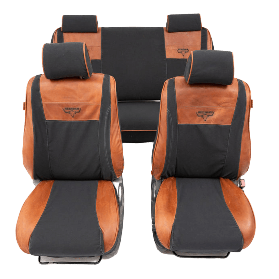 Legacy Plus – Charcoal Canvas & Red Leather