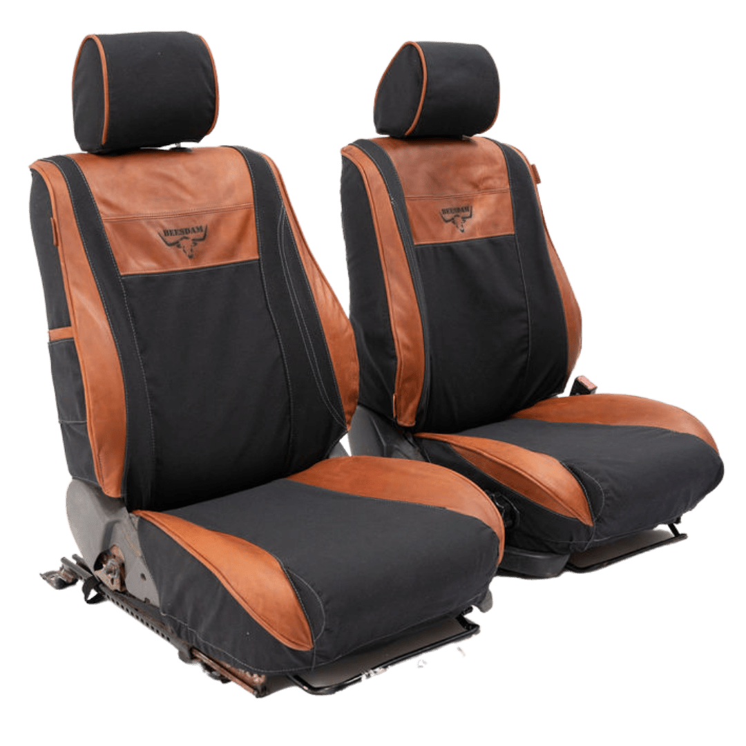 Legacy Plus – Charcoal Canvas & Red Leather