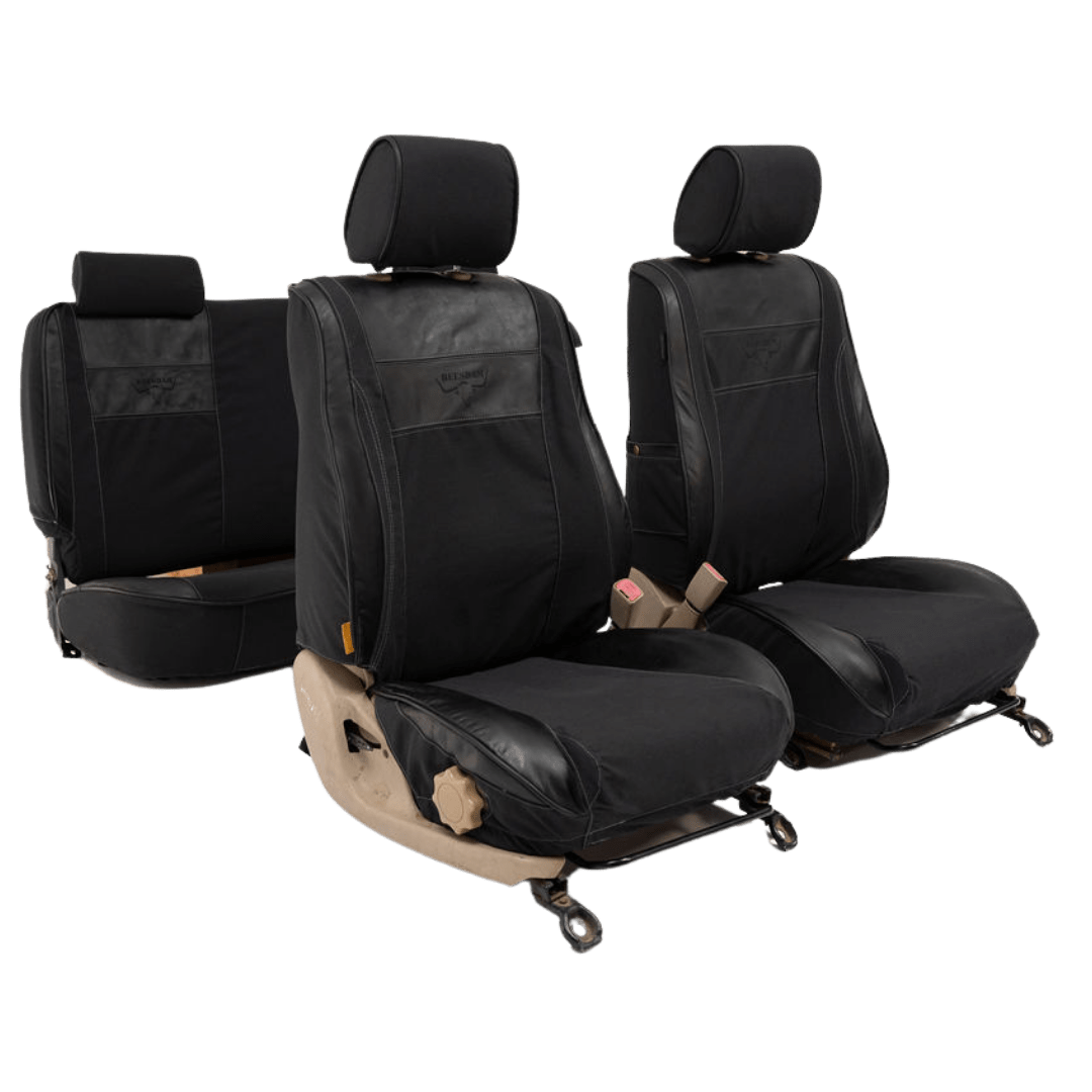 Legacy Plus – Charcoal Canvas & Black Leather