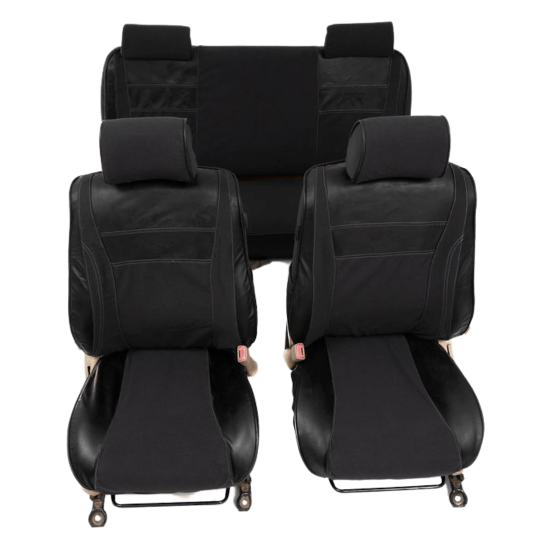 Legacy Plus – Charcoal Canvas & Black Leather