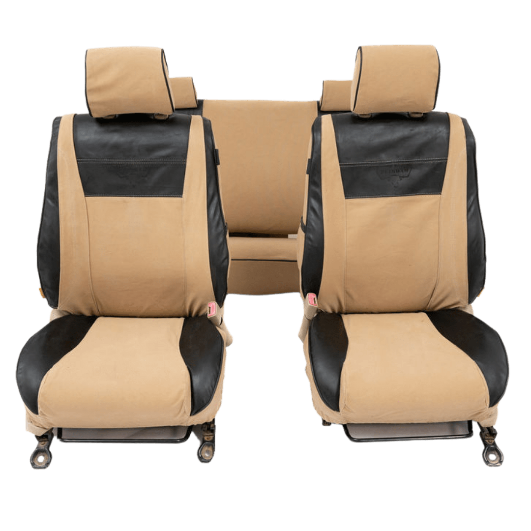 Legacy Plus – Sand Canvas & Black Leather