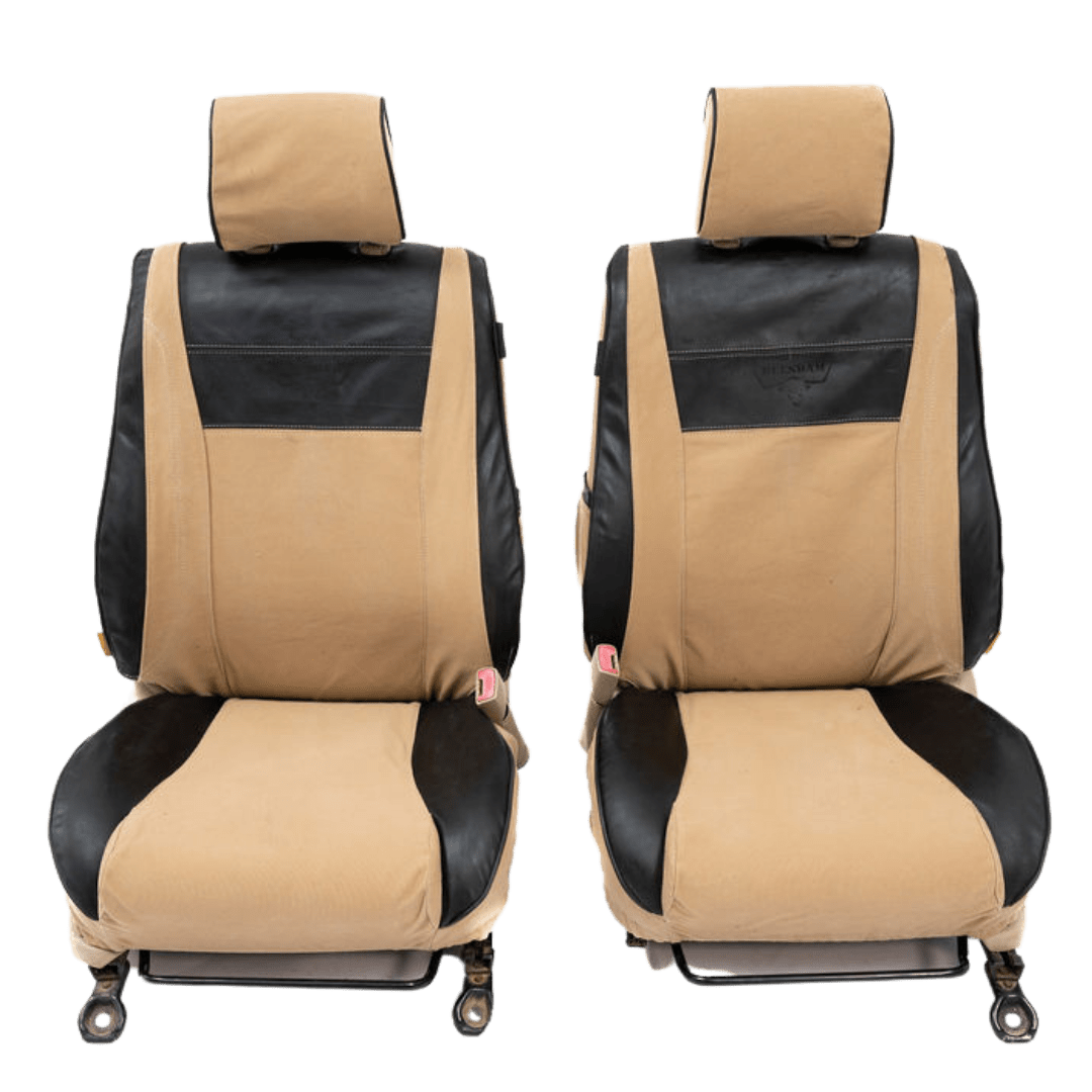 Legacy Plus – Sand Canvas & Black Leather