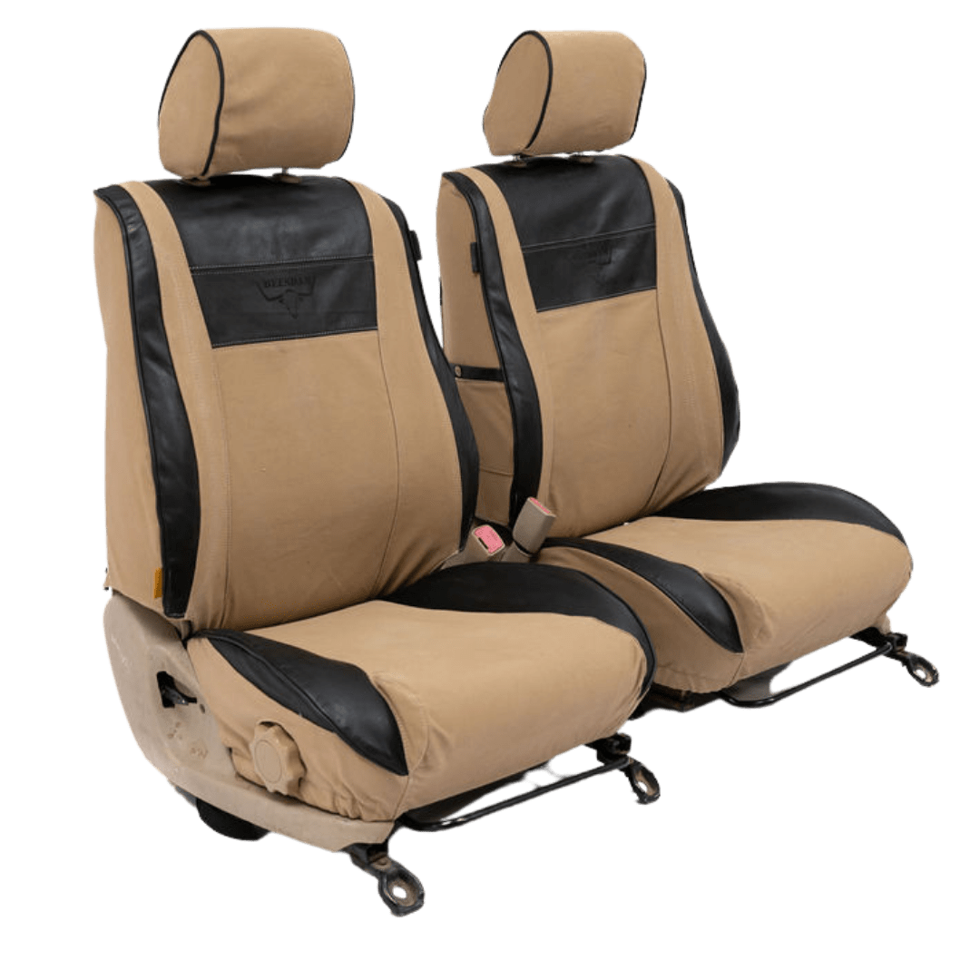 Legacy Plus – Sand Canvas & Black Leather