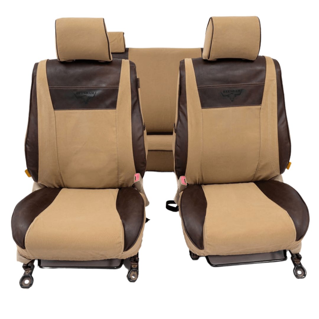 Legacy Plus – Sand Canvas & Textured Brown Leather