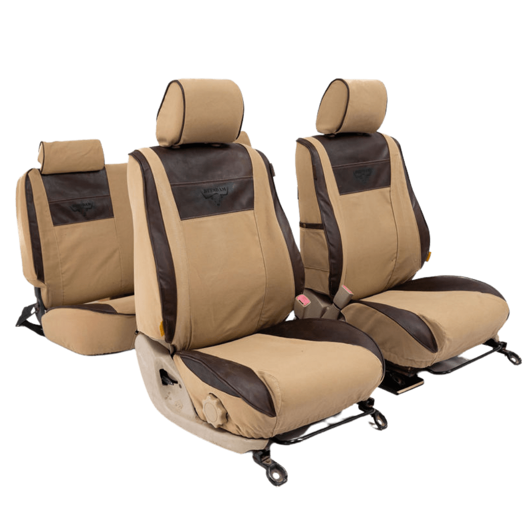 Legacy Plus – Sand Canvas & Textured Brown Leather