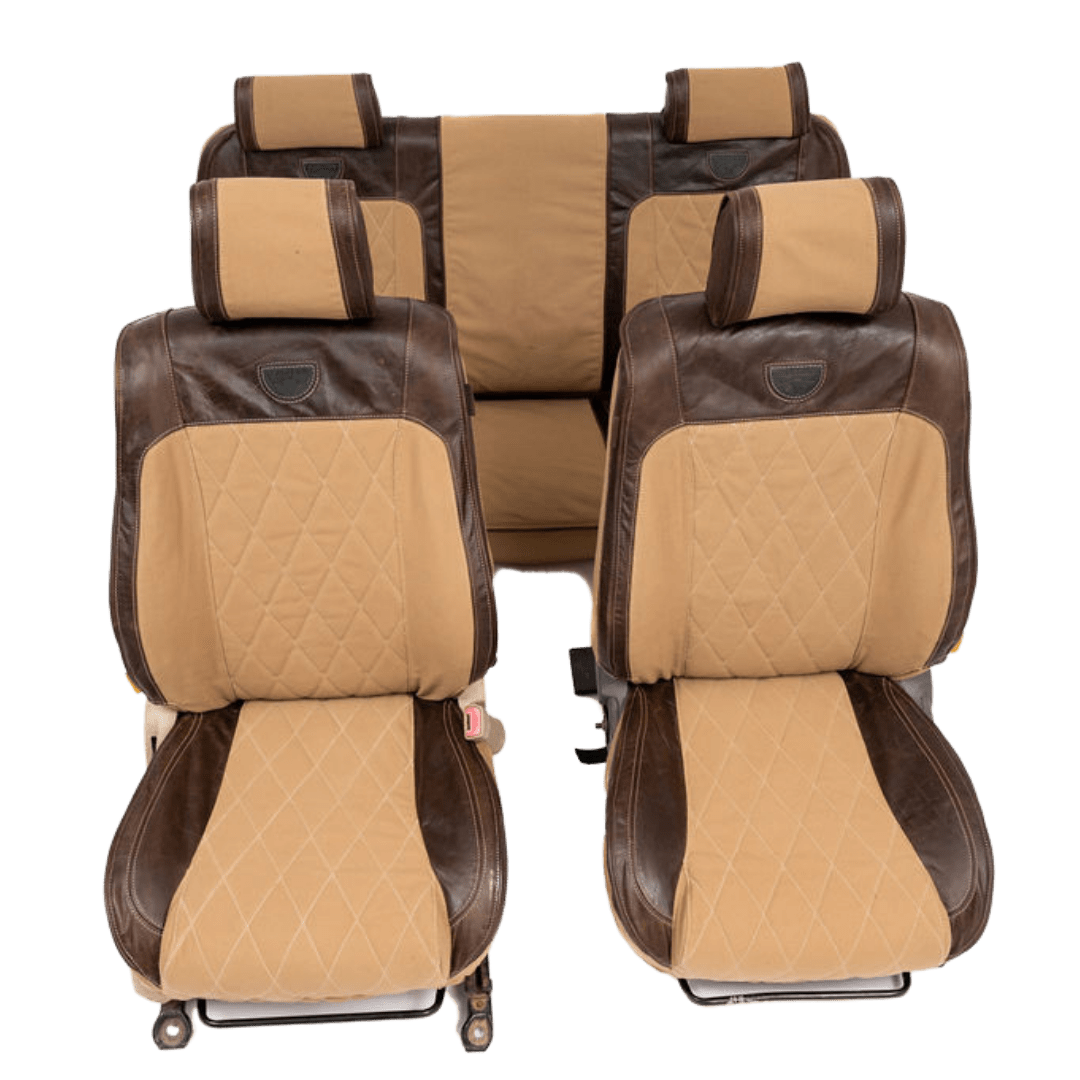 Legacy Premium – Sand Canvas & Brown Leather