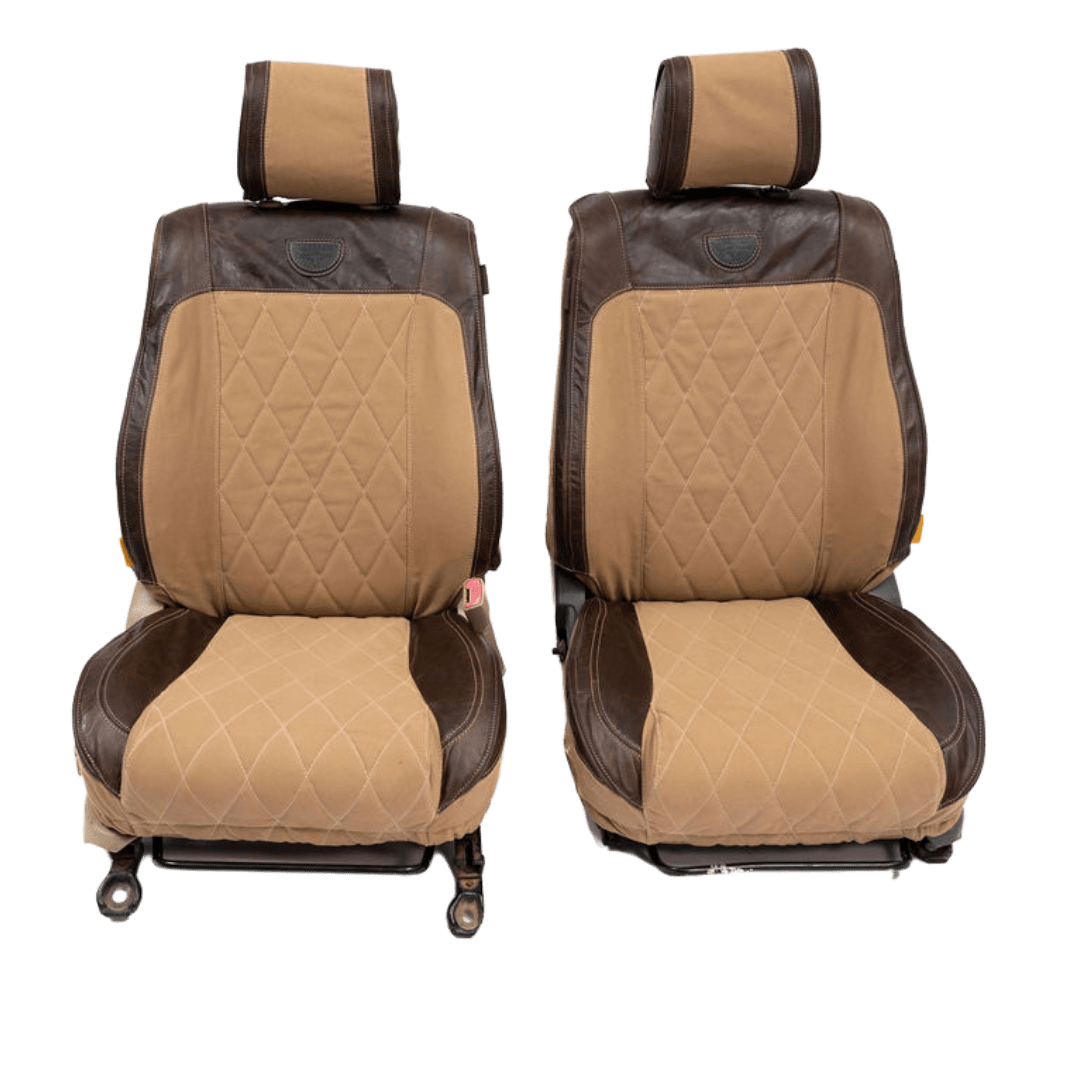 Legacy Premium – Sand Canvas & Brown Leather