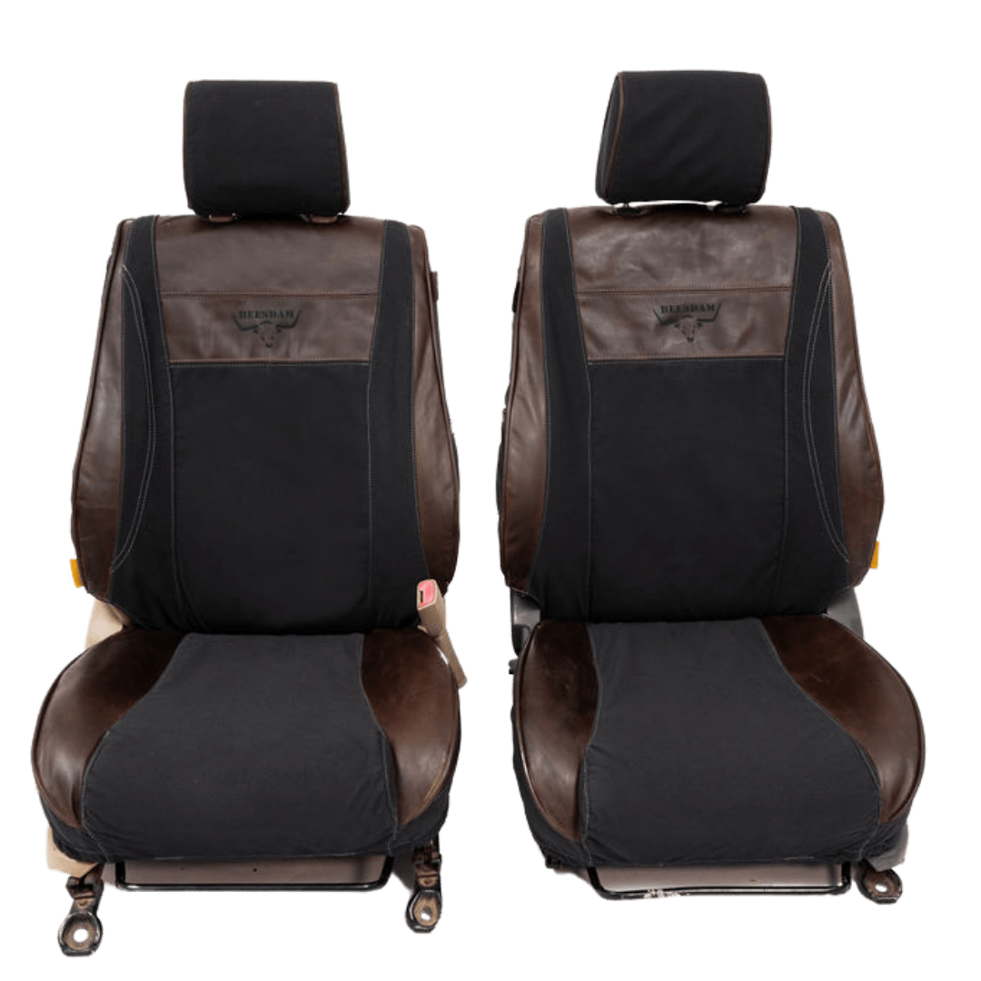 Legacy Plus – Charcoal Canvas & Brown Leather