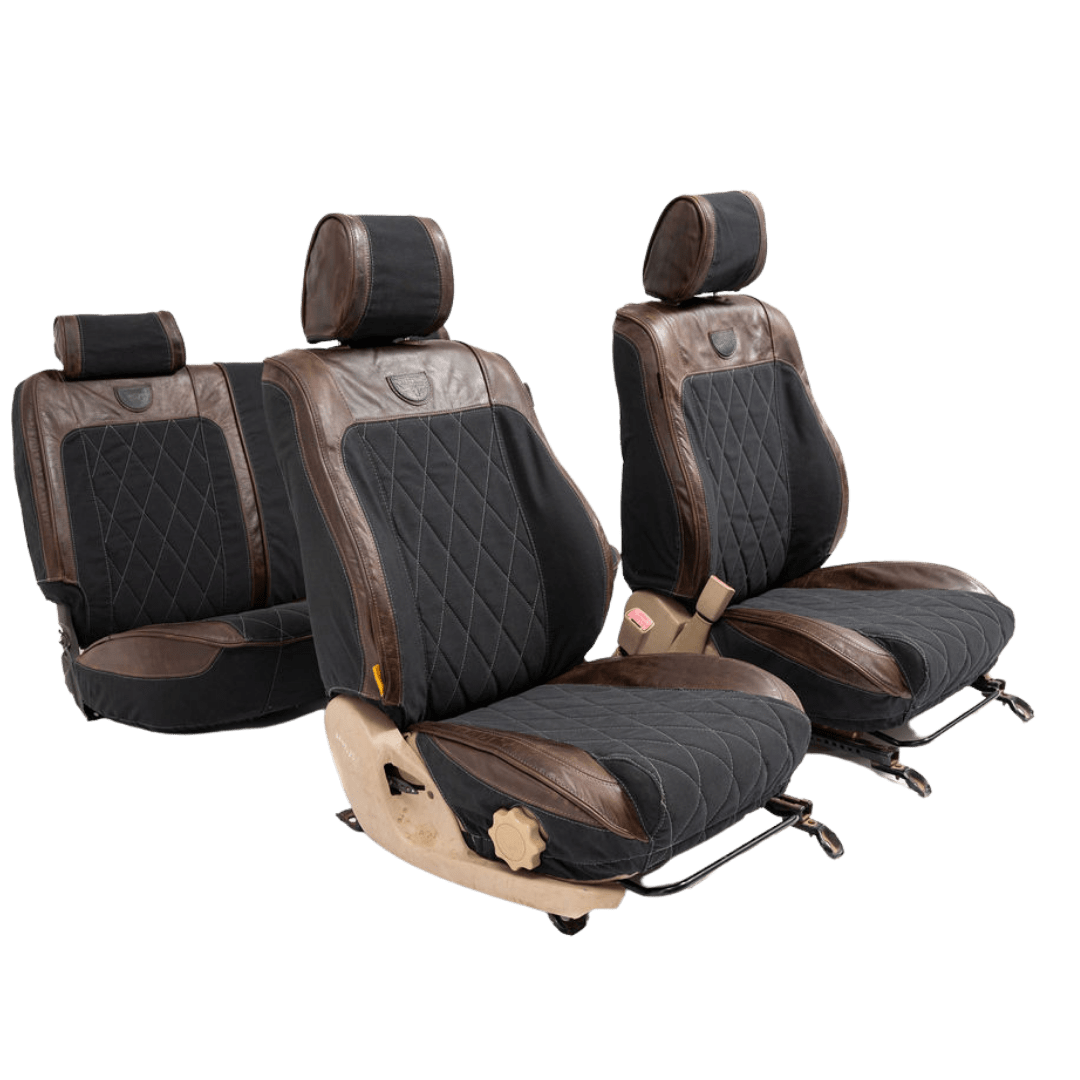 Legacy Premium – Charcoal Canvas & Brown Leather