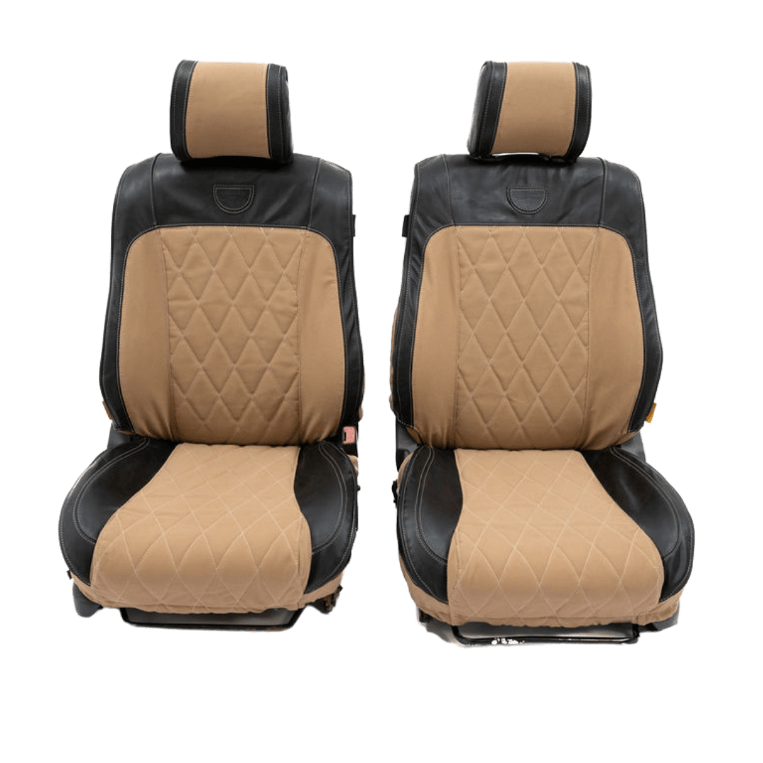 Legacy Premium – Sand Canvas & Black Leather