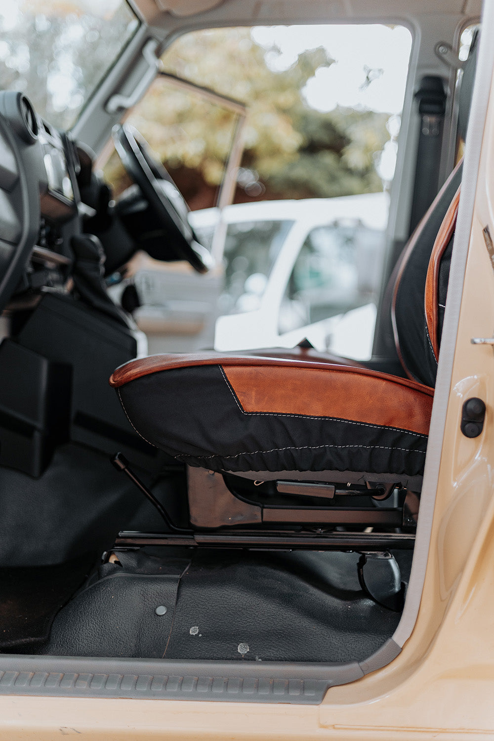 Legacy Plus – Charcoal Canvas & Red Leather