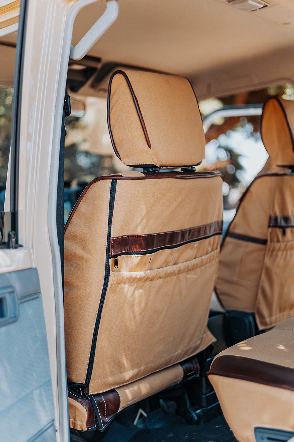 Legacy Plus – Sand Canvas & Brown Leather