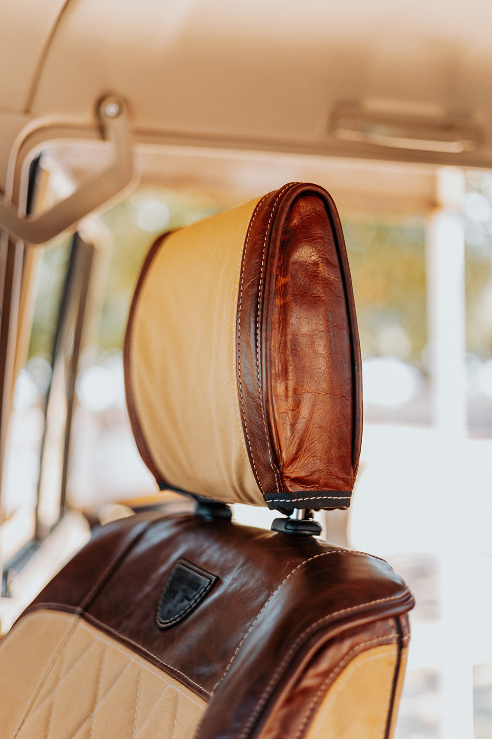 Legacy Premium – Sand Canvas & Brown Leather