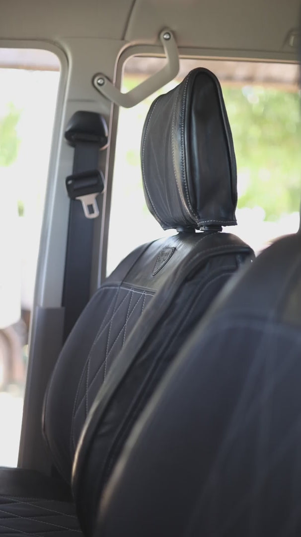 Legacy Premium – Charcoal Canvas & Black Leather